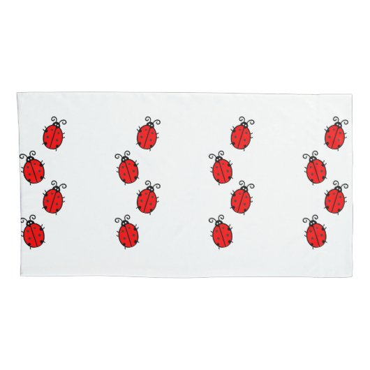 Ladybug dot kever Lucky Custom Destiny's Kussensloop (Achterkant-Rechts)