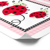 Ladybug Dragonfly — Nursery Wall Art afdrukken Poster (Hoek)