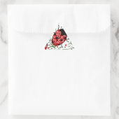 Ladybug Driehoek Sticker (Tas)