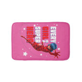 Ladybug Elk meisje is een superheld Badmat (Voorkant)