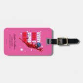 Ladybug Elk meisje is een superheld Bagagelabel (Voorkant horizontaal)