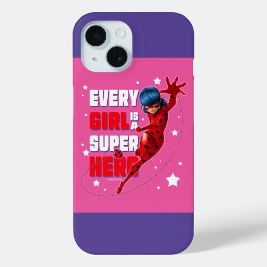 Ladybug Elk meisje is een superheld Case-Mate iPhone Case (Achterkant)