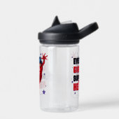 Ladybug Elk meisje is een superheld Waterfles (Links)