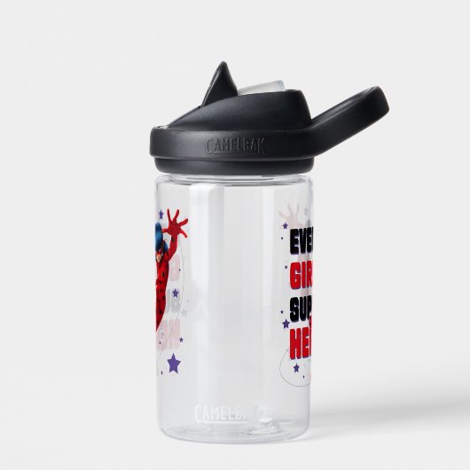 Ladybug Elk meisje is een superheld Waterfles (Links)