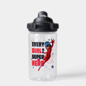 Ladybug Elk meisje is een superheld Waterfles (Achterkant)