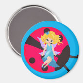 Ladybug en fee Magnet Magneet (Voorkant / Achterkant)