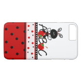 Ladybug en Polka Dots iPhone 7 plus hoesje (Achterkant (Horizontaal))