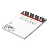 Ladybug- en pooldots notitieblok (Gedraaid)