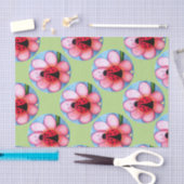 Ladybug en roze ventilator tissuepapier (Craft)