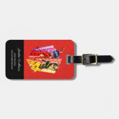 Ladybug en Vesperia Graphic Bagagelabel (Voorkant horizontaal)