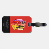 Ladybug en Vesperia Graphic Bagagelabel (Achterkant horizontaal)