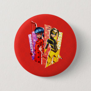 Ladybug en Vesperia Graphic Ronde Button 5,7 Cm