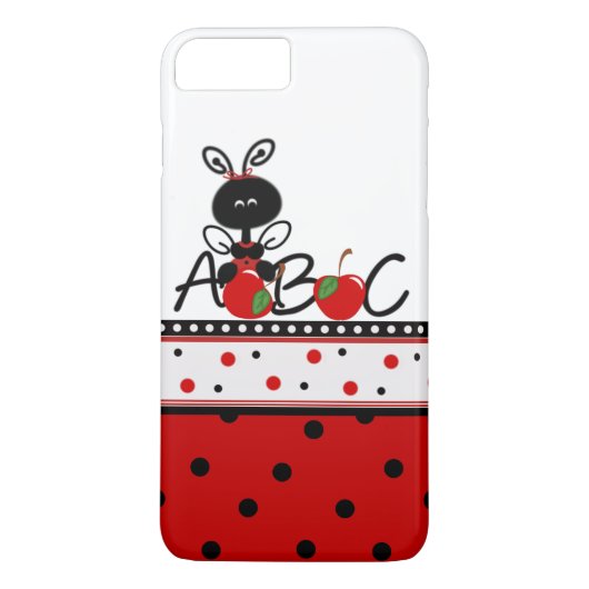 Ladybug et Pois iPhone 7 Plus coque (Dos)