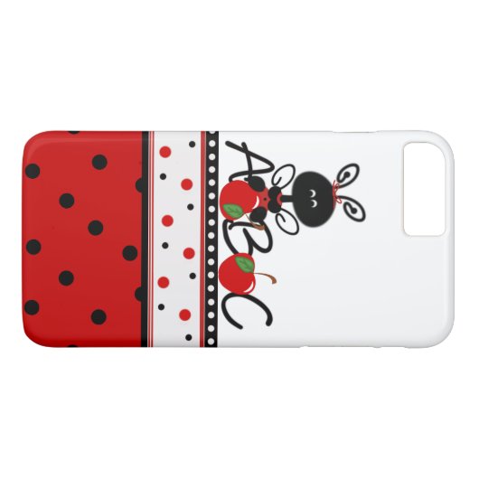 Ladybug et Pois iPhone 7 Plus coque (Dos (Horizontal))