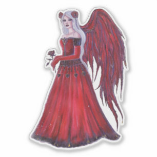 Ladybug Fairy Heart valentijn fee van Renee Sticker