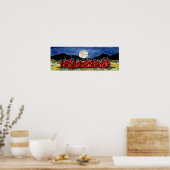 Ladybug Family Watch Moon Stars Night Navy Poster (Cuisine)