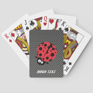 Ladybug; Faux koolstofvezel Pokerkaarten