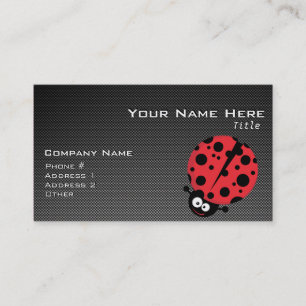 Ladybug; Faux koolstofvezel Visitekaartje