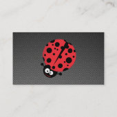Ladybug; Faux koolstofvezel Visitekaartje (Achterkant)
