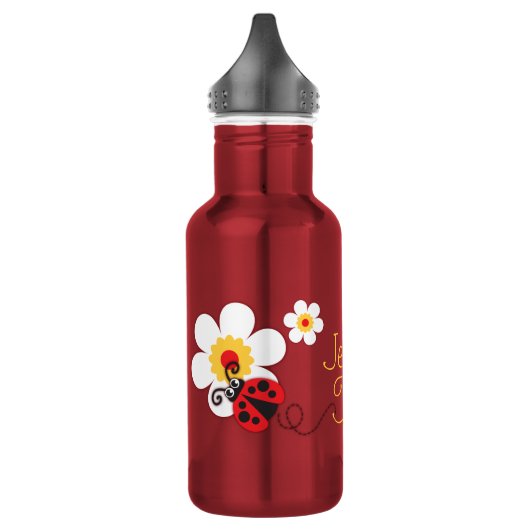 Ladybug filles nom rouge rose petite bouteille de  (Gauche)