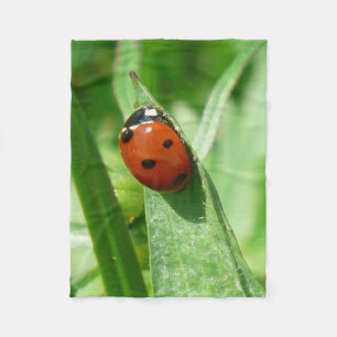 ladybug fleece deken