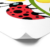 Ladybug Flower Poster (Hoek)