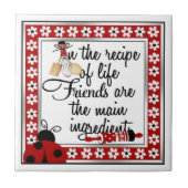 Ladybug Friend Tile Tegeltje (Voorkant)