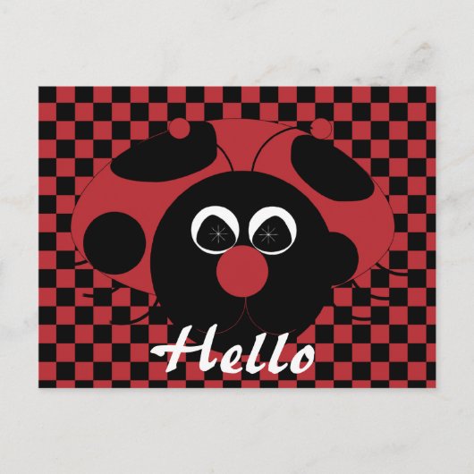 Ladybug Fun Briefkaart (Voorkant)