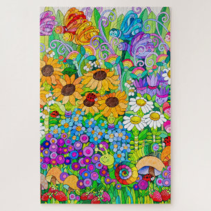 Ladybug Garden Puzzle Legpuzzel