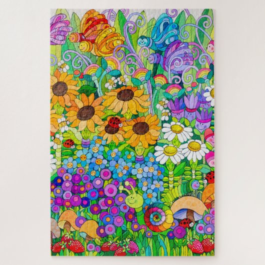 Ladybug Garden Puzzle Legpuzzel (Verticaal)