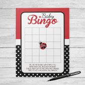 Ladybug Gift Bingo Baby shower Game Pack Notitieblok