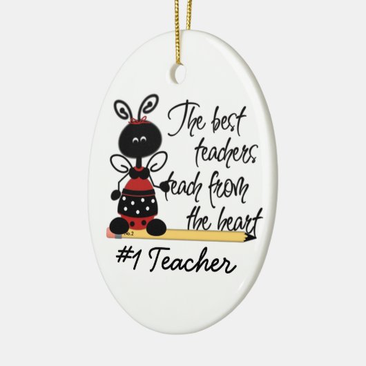 Ladybug Gift Ornament van leraar (Links)