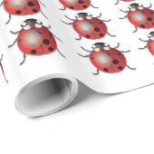 Ladybug - Glanzend opvulpapier, 30 x 15 inch Cadeaupapier (Rol Hoek)
