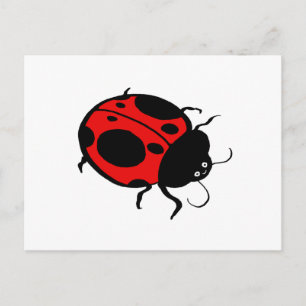 Ladybug glimlachen - briefkaart