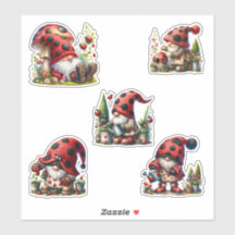 LadyBug Gnome Life Stickers