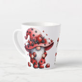 Ladybug Gnomes Latte Mug (Angle gauche)