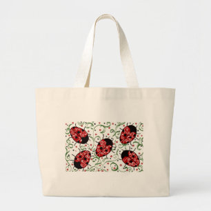 Ladybug Grote Tote Bag