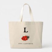 Ladybug Grote Tote Bag (Achterkant)