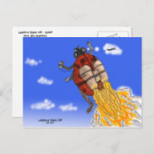 Ladybug haalt Briefkaart uit (Voorkant / Achterkant)