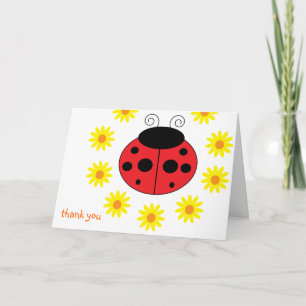 Ladybug - Hartelijk dank Bedankkaart