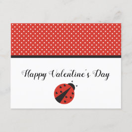 Ladybug harten Valentijnsdag kaart