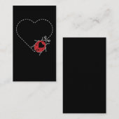 Ladybug Heart Beetle snijdt entomoloog Visitekaartje (Voorkant / Achterkant)