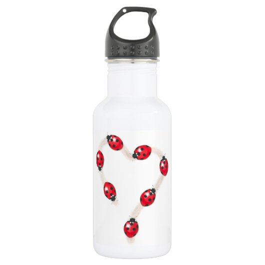 Ladybug Heart Liberty Bottle Waterfles (Voorkant)