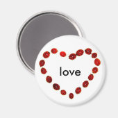 Ladybug Heart Love Magnet (Recto/Verso)