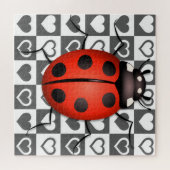 Ladybug & Hearts - Cute Legpuzzel (Horizontaal)