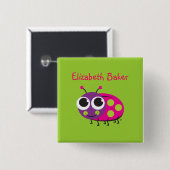 Ladybug Identification Button (Voorkant /achterkant)