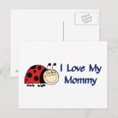 Ladybug Ik hou van mijn mama Briefkaart (Voorkant / Achterkant)