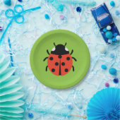 Ladybug Illustratie Papieren Bordje (Feest)