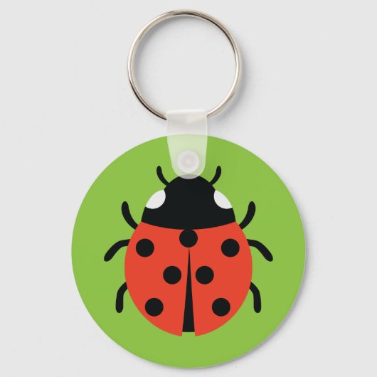 Ladybug Illustratie Sleutelhanger (Voorkant)