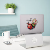 Ladybug in Love Sticker - Schattige Love Bug Decal (Laptop op bureau)